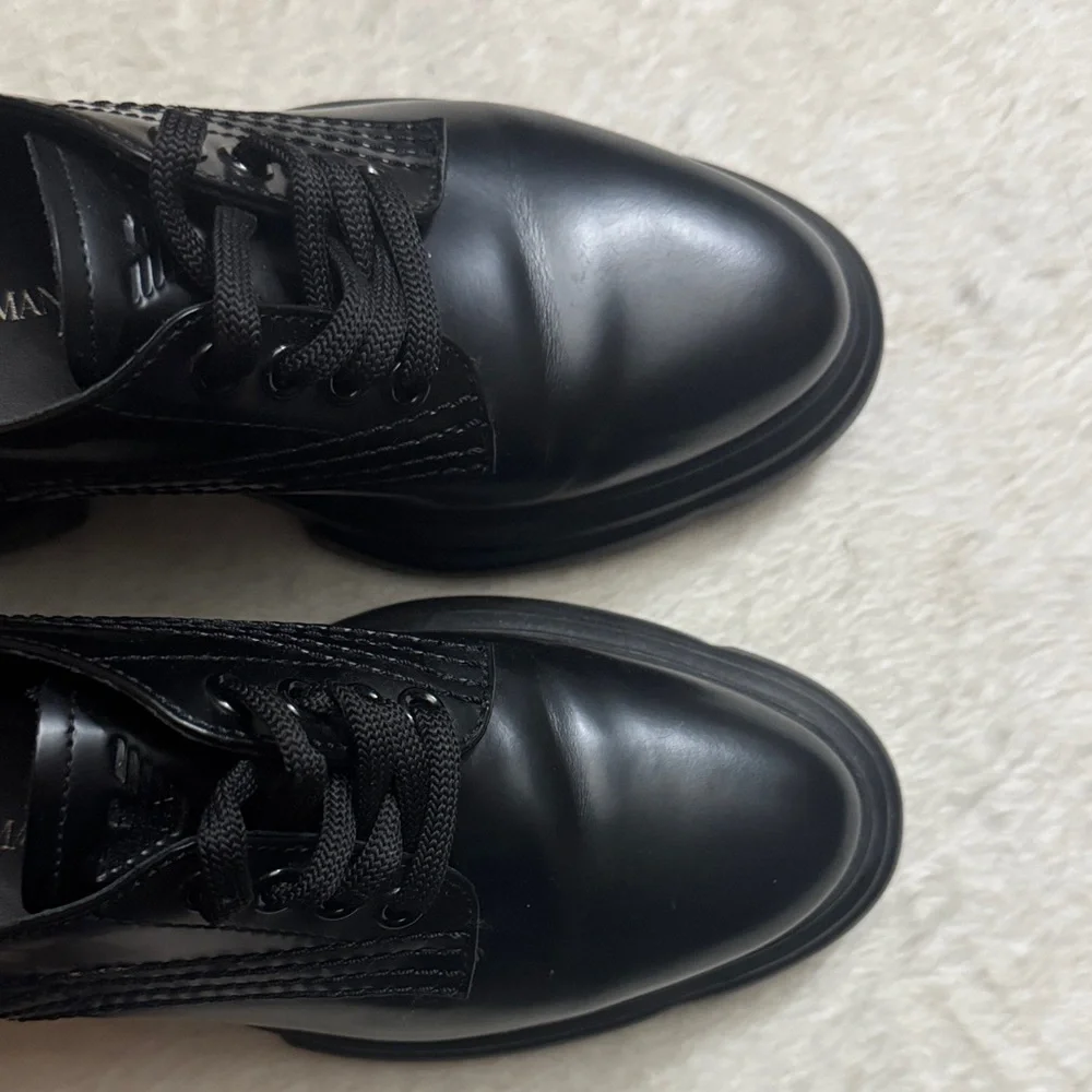 Emporio Armani Sleek Lug Sole Oxford Shoes - Picture 5 of 8